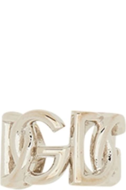 Jewelry Sale for Men Dolce & Gabbana Mono Ear Ear Cuff With Logo