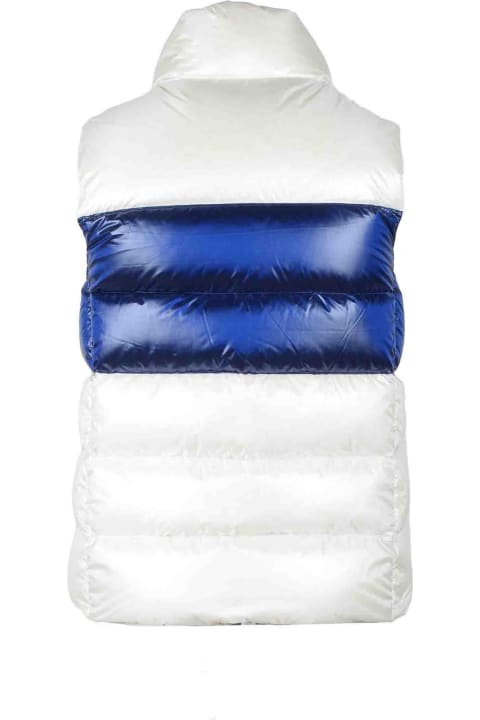 Women's White / Blue Padded Vest