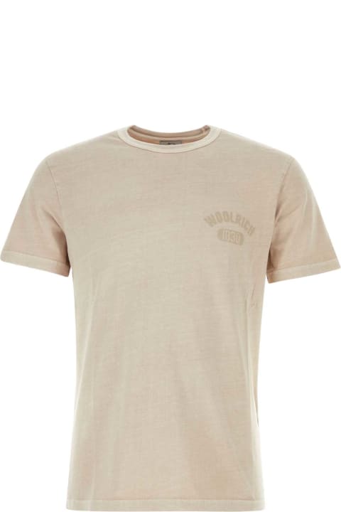メンズ新着アイテム Woolrich Melange Cappuccino Cotton T-shirt