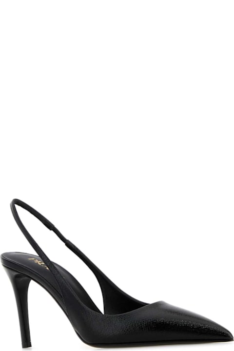 Prada Black Leather Pumps