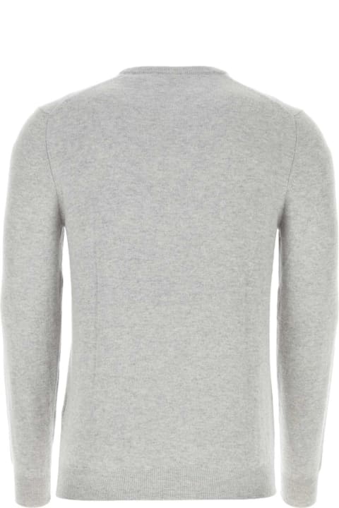 Fedeli Clothing for Men Fedeli Light Grey Cashmere Sweater