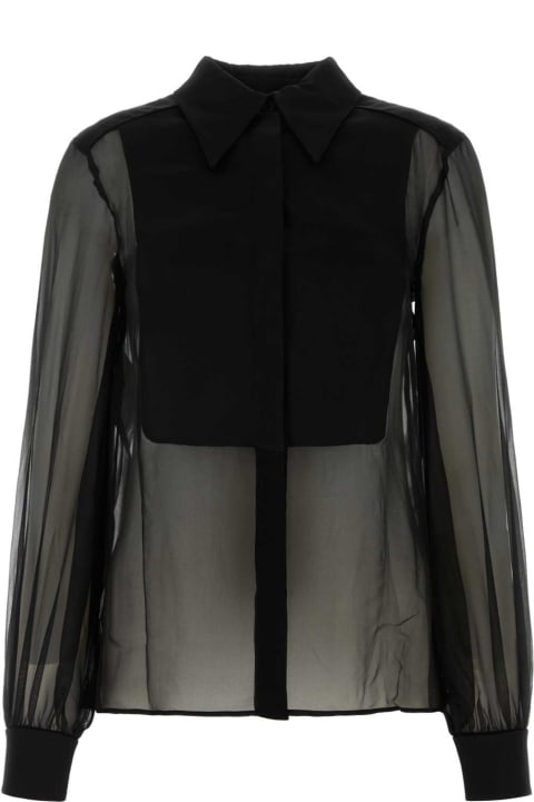 Fashion for Women Alberta Ferretti Black Silk Shirt