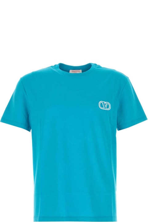 Fashion for Men Valentino Garavani Turquoise Cotton T-shirt