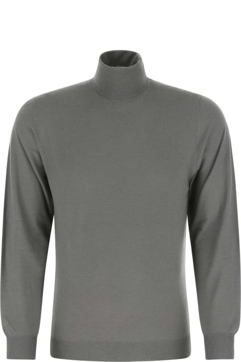 أدوات منزلية Fedeli Grey Wool Sweater