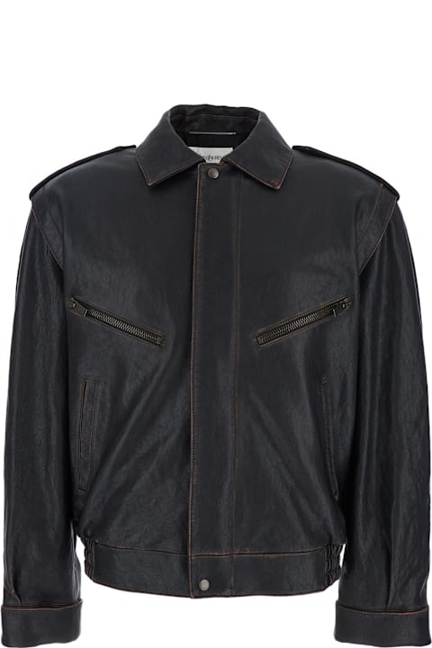 Homeware Saint Laurent Dark Brown Leather Jacket