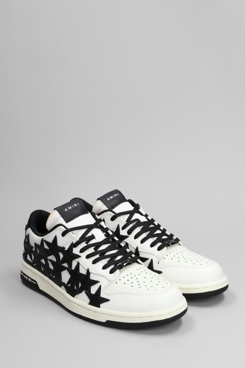 Fashion for Men AMIRI Stars Low Sneakers In White Leather