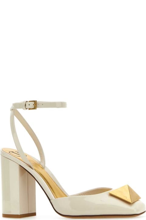 Shoes for Women Valentino Garavani Ivory Leather One Stud Pumps