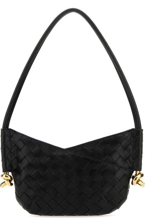 Bottega Veneta Sale for Women Bottega Veneta Black Nappa Leather Mini Solstice Shoulder Bag