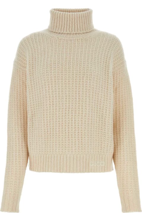 Gucci Clothing for Women Gucci Sand Cashmere Blend Sweater