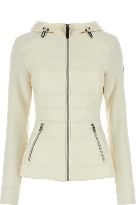 Mackage Clothing for Women Mackage Ivory Cotton Blend And Nylon Della Jacket