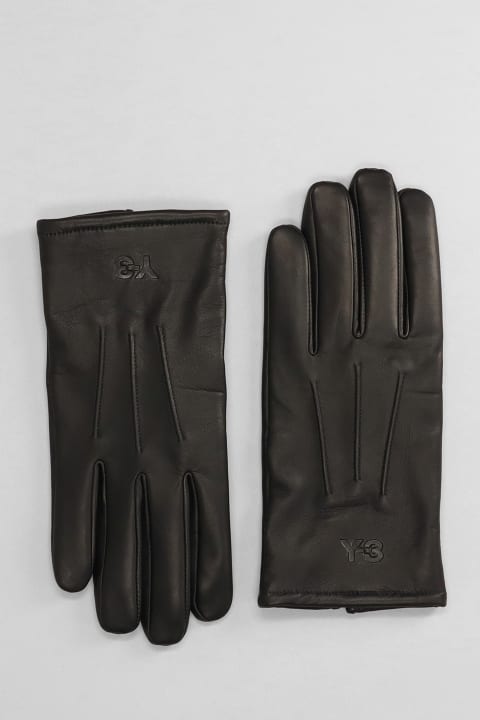 Y-3 Gloves In Black Leather | italist