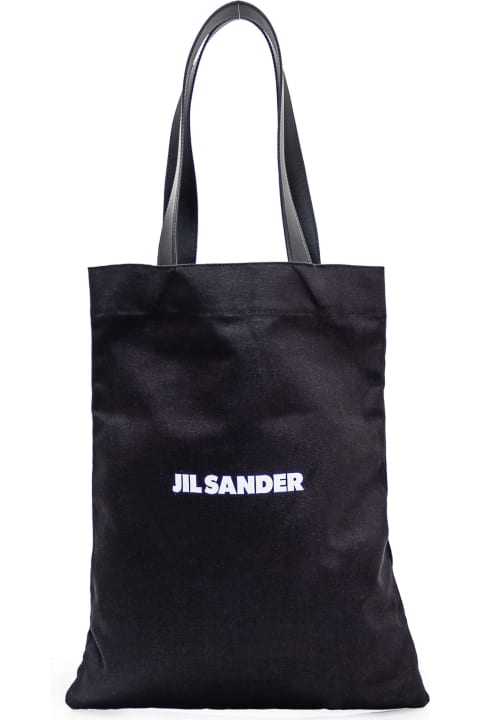 Jil Sander Totes for Men Jil Sander Black Tela Bag