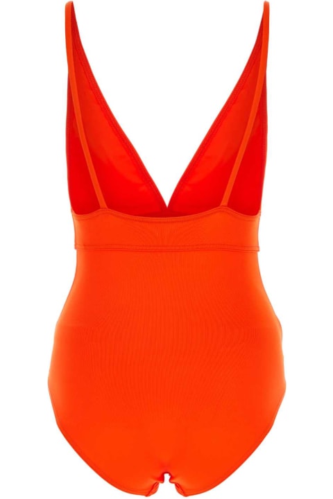 Summer Dress Code for Women Eres Orange Stretch Nylon Swimsuit