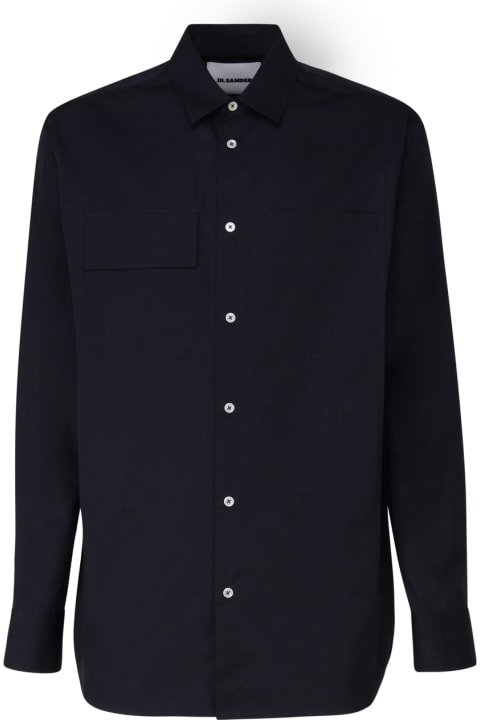 Jil Sander for Men Jil Sander Long-sleeved Straight-cut Cotton Shirt