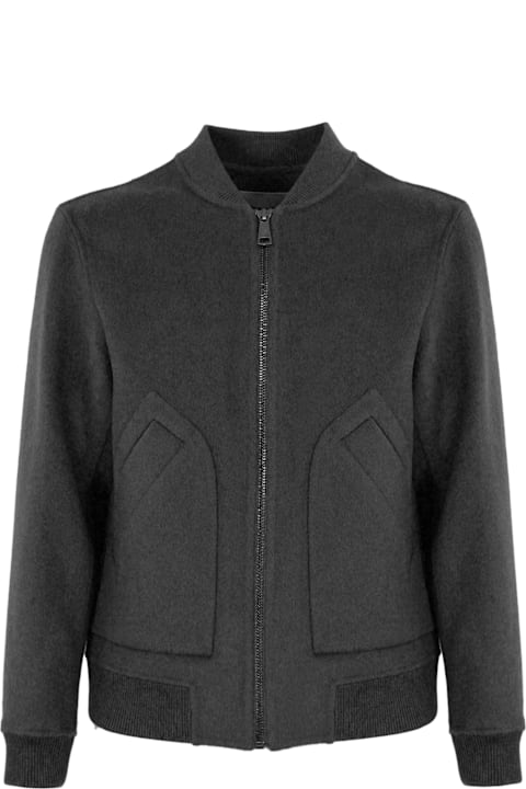 Amaranto Clothing for Men Amaranto Wool And Cashmere Bomber Jacket