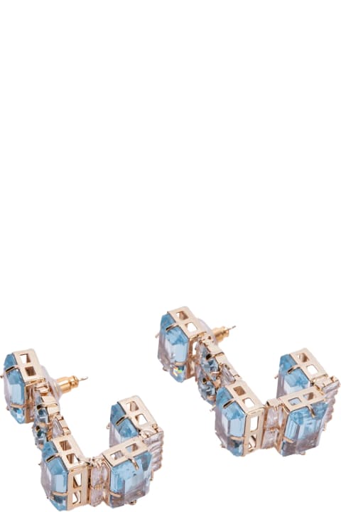 Jewelry for Women Ermanno Scervino Earrings With Light Blue Stones