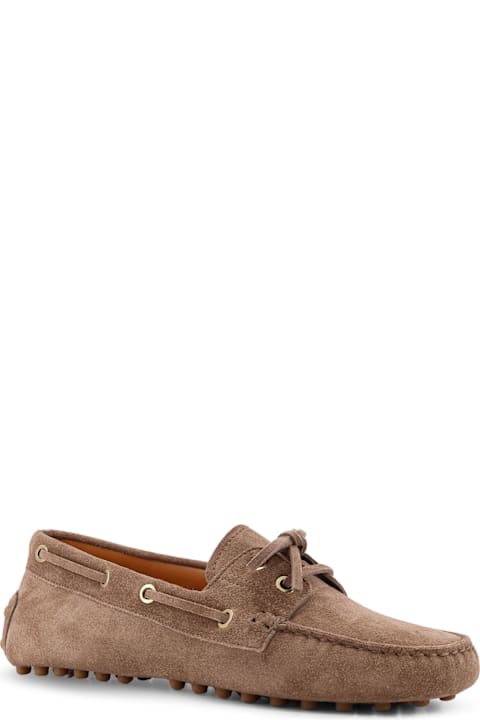 Tod's Suede Loafers With Gomminos Detail