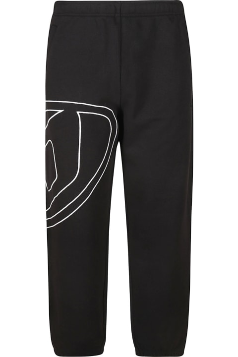 Diesel Oval-d Logo Embroidered Track Pants