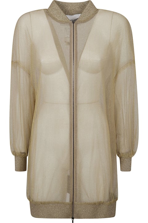 Homeware Fabiana Filippi Glitter Embellished Lace Zip Cardigan