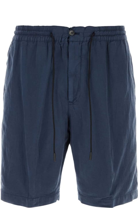PT Torino Pants for Men PT Torino Blue Lyocell Blend Bermuda Shorts