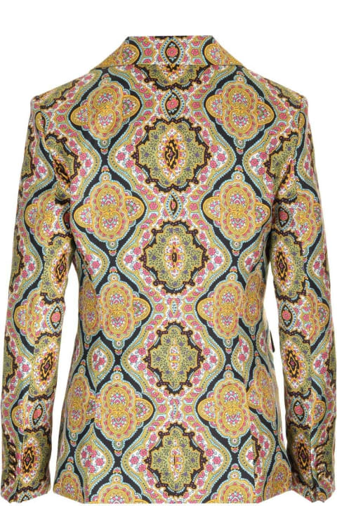 Etro Coats & Jackets for Women Etro Printed Silk Blazer
