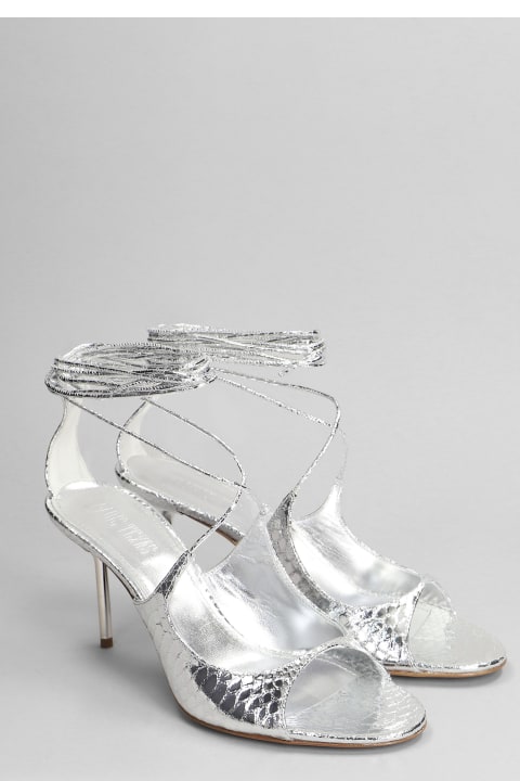 Paris Texas Shoes for Women Paris Texas Loulou Sandals In Silver Leather
