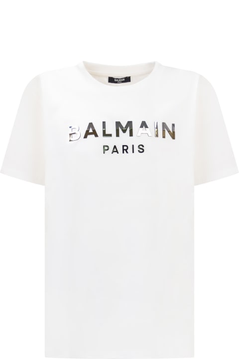ガールズ トップス Balmain Logo T-shirt