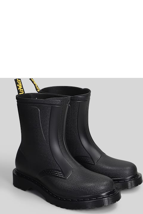 Dr. Martens 1460 Sub Max Combat Boots In Black Pvc