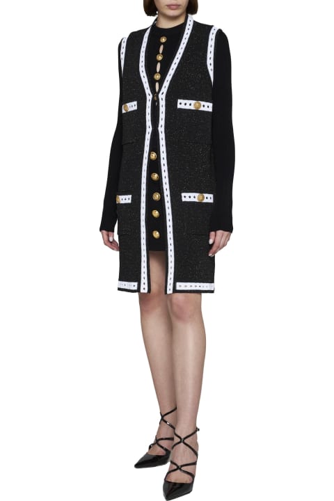 Coats & Jackets for Women Balmain Maxy Cardigan Knit Cardigan