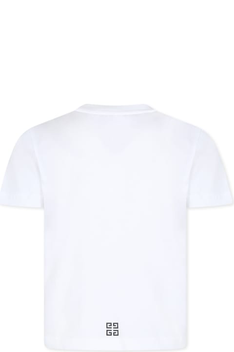 Givenchy T-Shirts & Polo Shirts for Women Givenchy White T-shirt For Kids With Logo