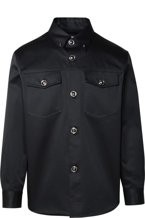 Versace for Men Versace Black Cotton Shirt