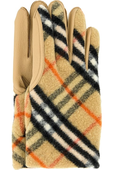 Gloves for Men Burberry Lg Bias Check Man Glove