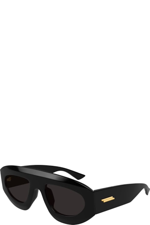 Bottega Veneta Eyewear Eyewear for Men Bottega Veneta Eyewear Bottega Veneta Bv1358s Linea Ribbon 001 Black Grey Sunglasses