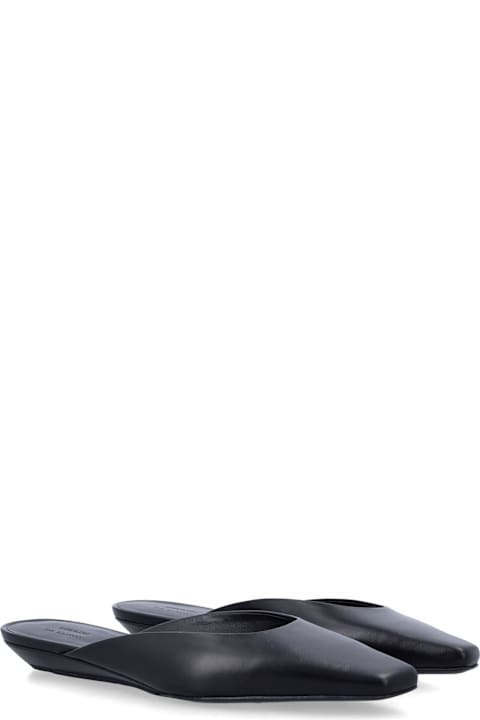 Loulou Studio Loulou Diane Black Leather Mules