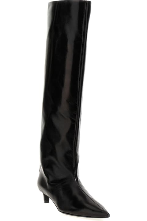 Jil Sander Boots for Women Jil Sander Black Leather Boots