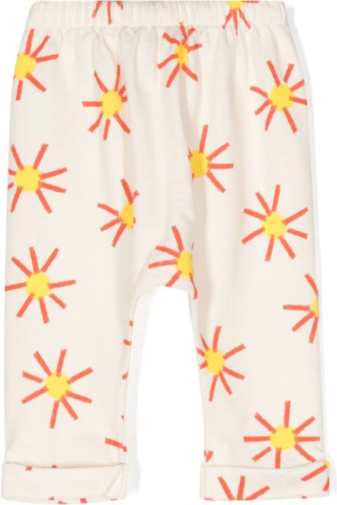 Bobo Choses Bottoms for Baby Girls Bobo Choses Bobo Choses Trousers Beige