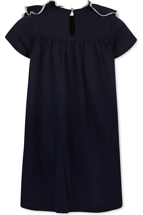 Homeware Chloé Blue Dress For Girl With Logo
