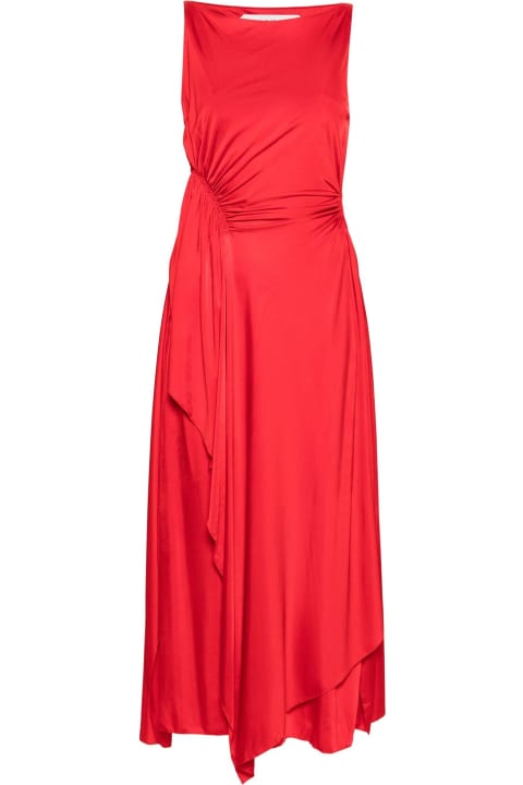 Lanvin for Women Lanvin Red Stretch-design Dress