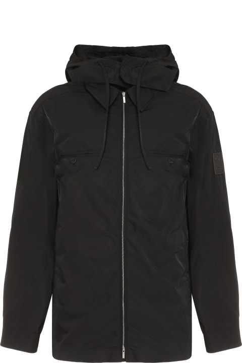 Ferragamo Coats & Jackets for Men Ferragamo Technical Fabric Hooded Jacket