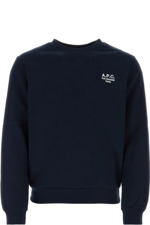 Homeware A.P.C. Midnight Blue Cotton Sweatshirt