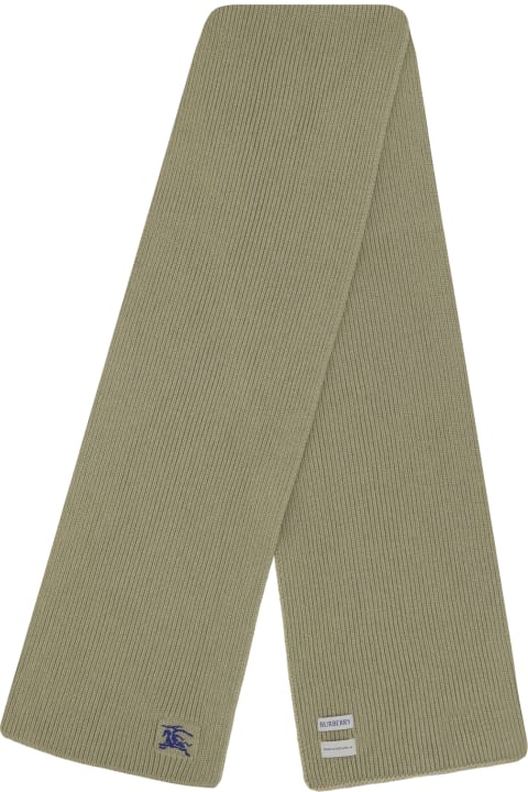 Scarves for Men Burberry Green Cashmere Scarf