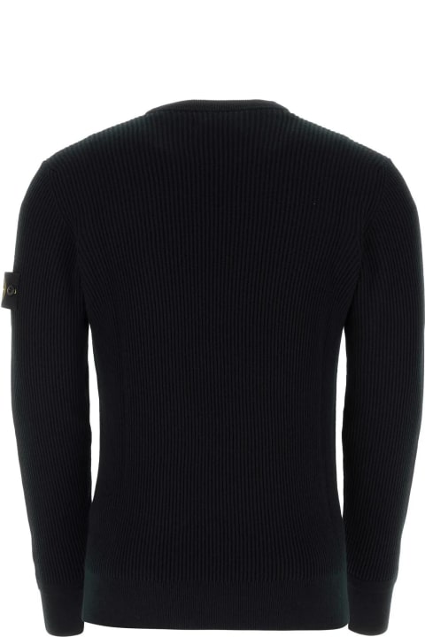 Stone Island Sweaters for Men Stone Island Black Wool Sweater