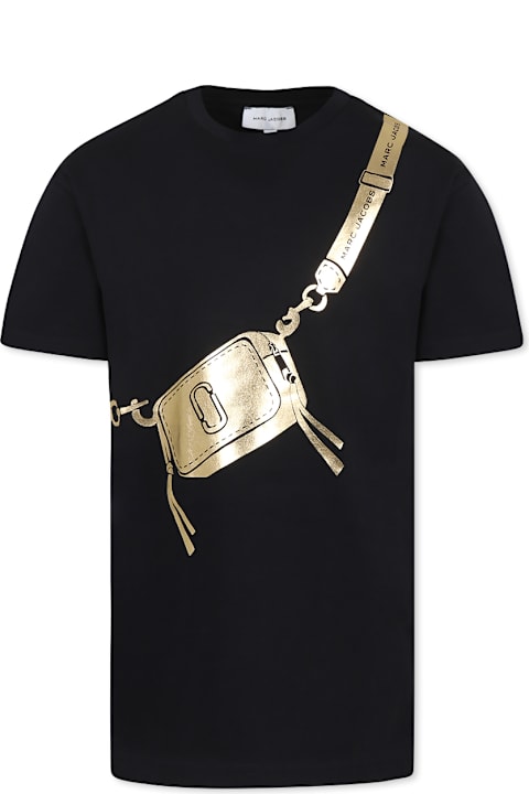 Homeware Marc Jacobs Black Dress For Girl With Bag Print