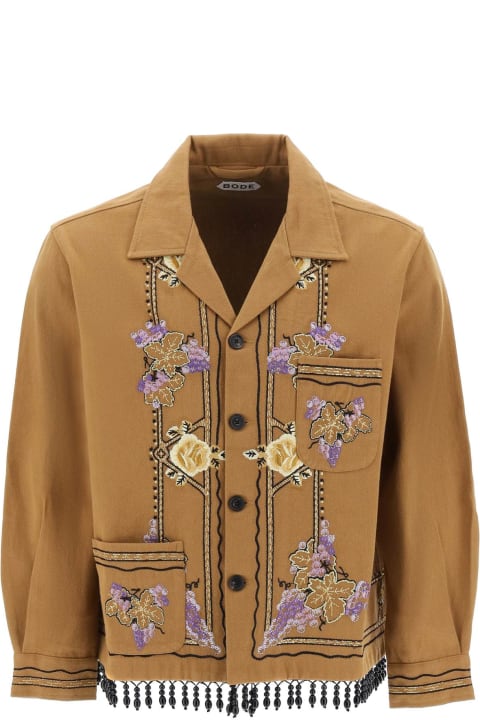 Autumn Royal Overshirt With Embroideries And Beadworks