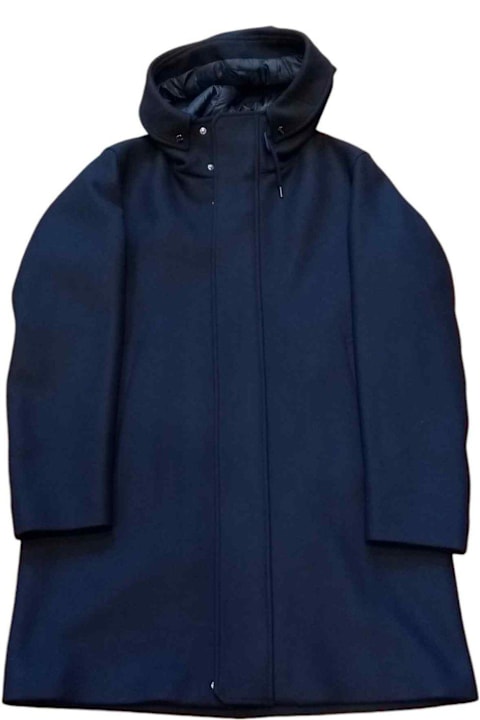 Homeware Herno High Neck Straight Hem Hooded Coat