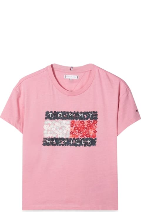 Tommy Hilfiger T-Shirts & Polo Shirts for Girls Tommy Hilfiger T-shirt Flower Flag