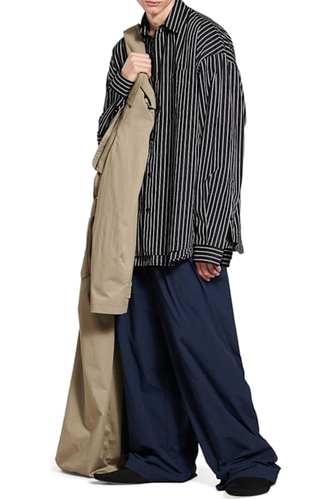 Homeware Balenciaga Embroidered Poplin Oversize Shirt