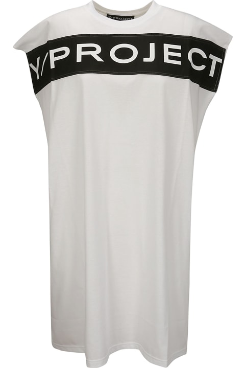 Y/Project for Women Y/Project Scrunched Logo Tank Dress