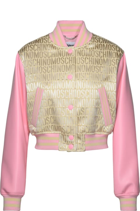 Moschino Coats & Jackets for Women Moschino Beige Cotton Blend Bomber Jacket