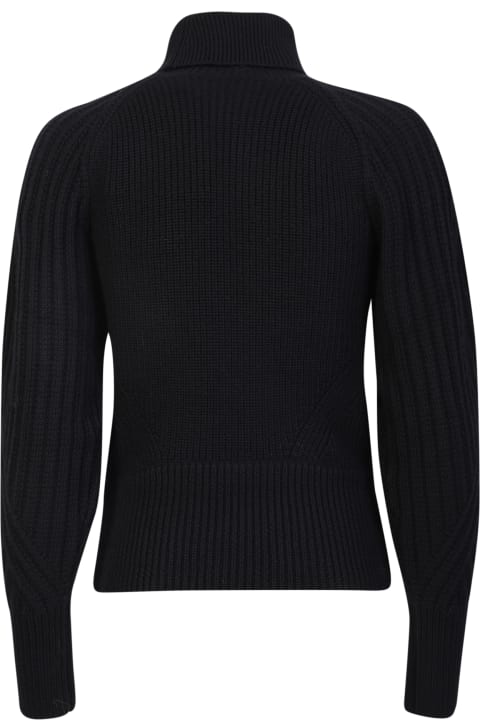IRO for Women IRO Iro Heart Neckline Wool Sweater In Black